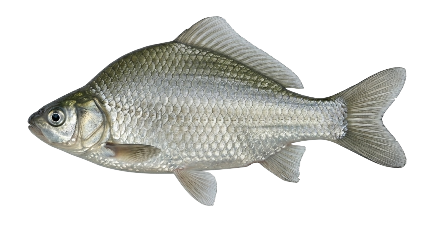 Серебрянный горбатый карась